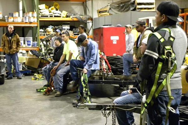 Fall Safety Training at Callaway Industrial Services, Inc.